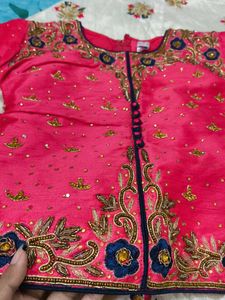 Girls' Embroidered Lehenga Choli Set