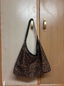Leopard Print Hobo Bag