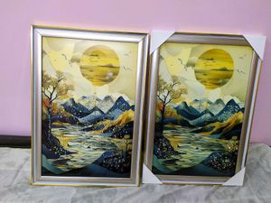 Crystal Resin Art 3D Painting (Set of 2)