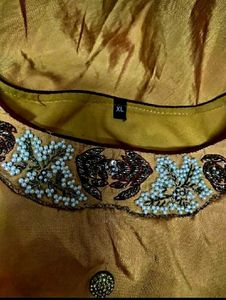 wedding golden gown