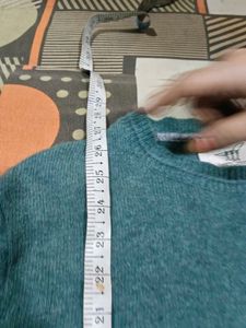 Cozy Teal Fair Isle Knit Sweater