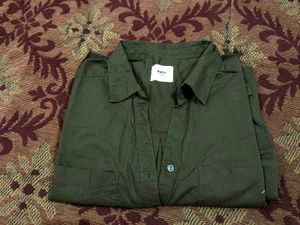 MAX Olive Green Shirt Dress