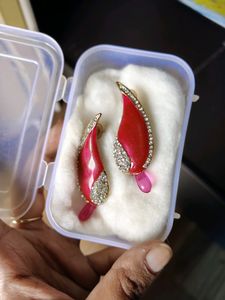 Ethnic Earrings In Pink