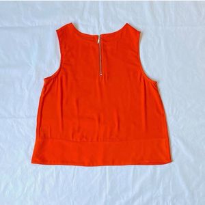 Bright Orange Sleeveless Top