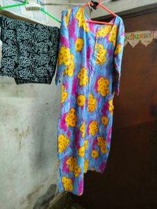 Floral Print Kurta with Pants