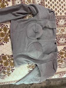 Chic Grey Long Sleeve Top