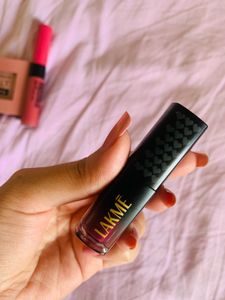 Lakme Lip oil,mousse,Maybelline fit me and matte