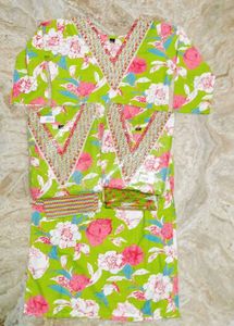 Flower Print Kurti Set 🌻