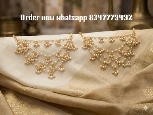 beautiful loreal earchain for wedding occasion