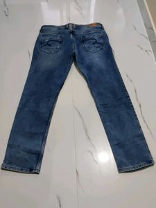 Men's Blue Washed 40 size Denim Jeans