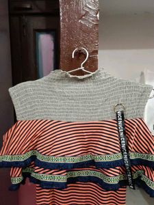 Striped Sleeveless Dress