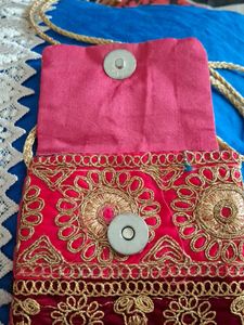 Embroidered Sling Bag