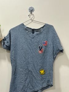 Blue Graphic T-Shirt
