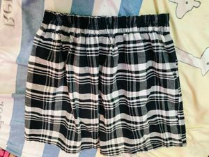 Checkered Mini Skirt