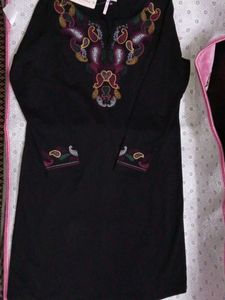 Stylish Black Embroidered Top