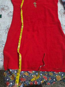 Elegant Red Kurta for Women in XL size