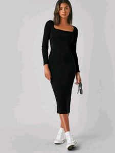 Classic Black Long Sleeve Dress
