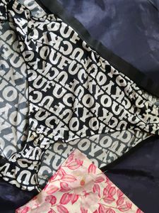 Cute Floral &amp; Text Print Panties (2 Pairs)