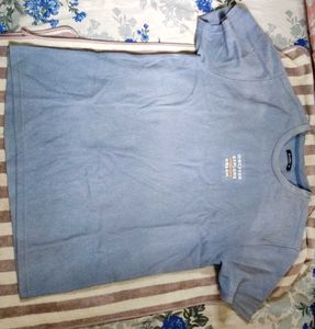 solid Blue over sized tshirt for unisex
