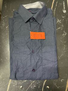 Men Diverse Solid Navy Blue Casual Shirt