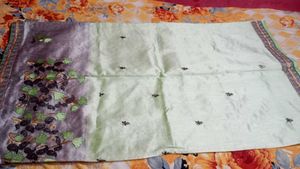silk embroidery work sare