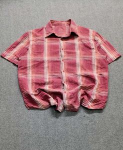 Levi's Red Plaid Short Sleeve Boxy Shirt