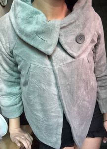 Cozy Grey Fleece Jacket