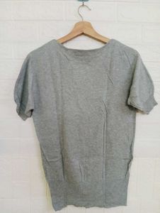 Grey Floral Detail Top