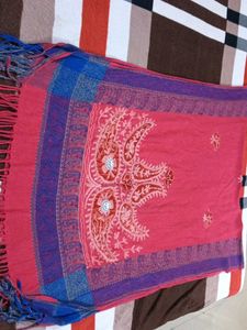 Red Floral Dupatta