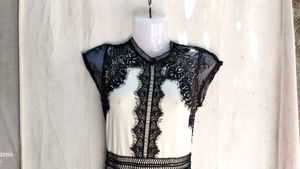 Elegant Black Lace Mini Dress
