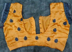 Orange Embroidered Blouse