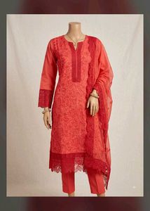 Premium Embroidered Unstitched Suit