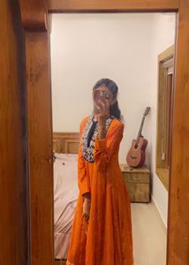 Salwar In Orange / Kurti / Anarkali