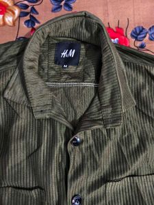 Men's Green Corduroy Shirt