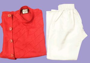 Red Kurta Set