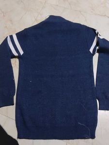 Men's Navy Blue Quarter Zip Sweater