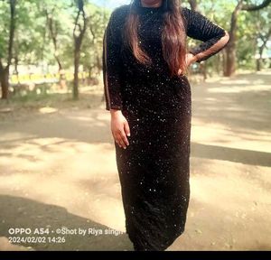 Elegant Black Ethnic Gown