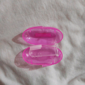 NEW Fisher Price baby finger brush with case....