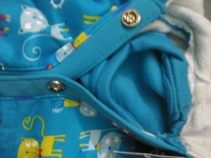 Three Pcs Woolen Cartoonprint Full Dress