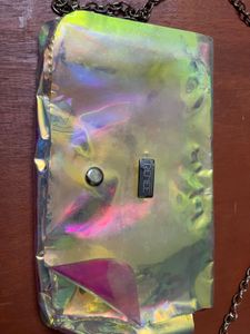 Renee Iridescent Chain Bag