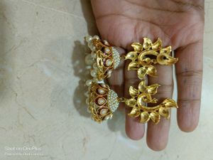 Exquisite Peacock Jhumka Earrings