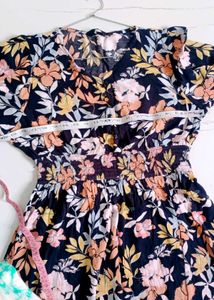 Fig Brand 🌈 Floral Print Fit &amp; Flare Dress
