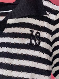 Embroidered Knit Top