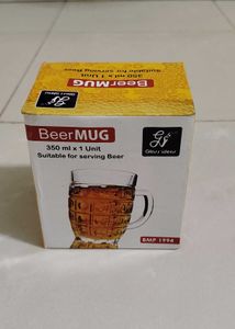 New Unused Glass Mug 350 ML