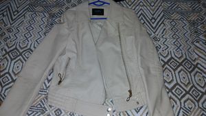 Stylish Cream Moto Jacket