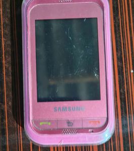 Pink Samsung Feature Phone