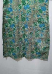 Green Floral print Kurta Pajama Dupatta Set