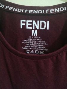 Fendi Roma Italy Graphic Tee