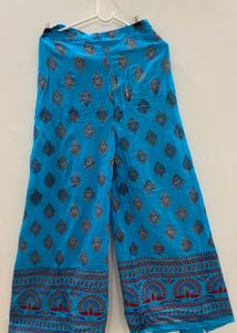 Blue Wrap Around Palazzo Pant
