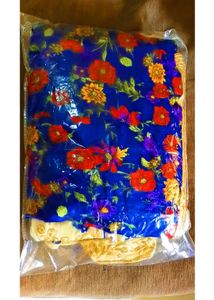 🥳🤩(three-peice)Vibrant Floral Kurta Set with Dup